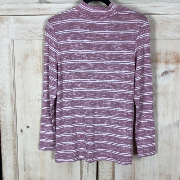 🌺🌼Mix by 41 Hawthorne Pink Striped Cardigan - Picture 2 of 14